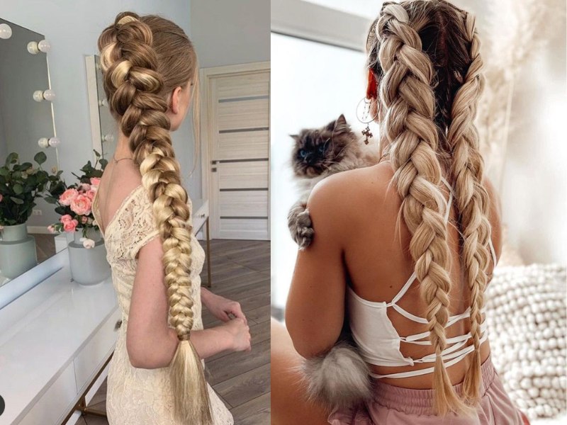 Show off the length with a complex braid