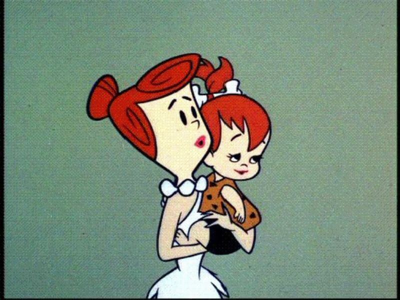 Wilma Flintstone with red hair