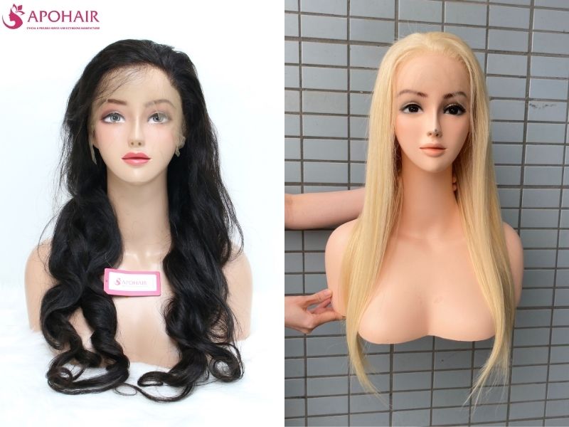 A variety of wigs at Apohair