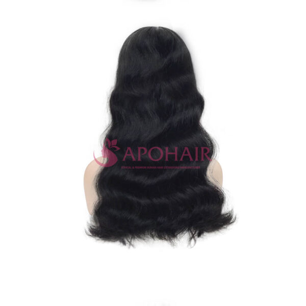 Black Natural Wavy Full Wig