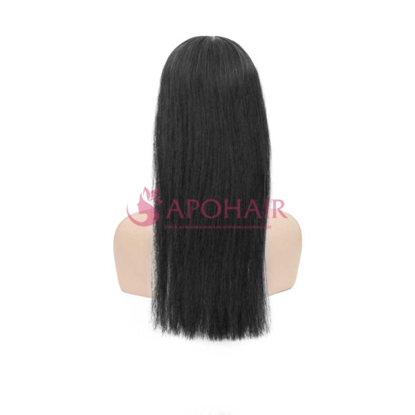 Black Yaki Straight Full Wig