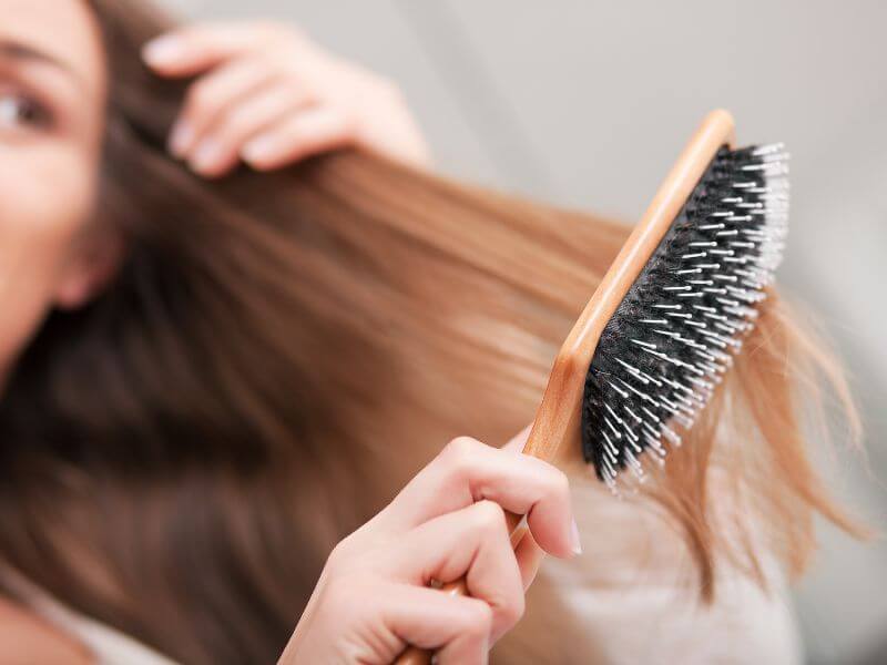 Brush your hair to remove any tangles