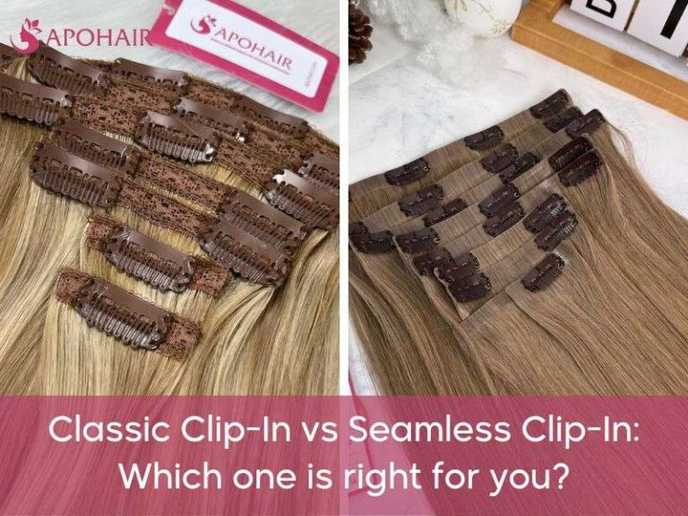 Comparison Classic Clip Ins Vs Seamless Clip Ins Apohair