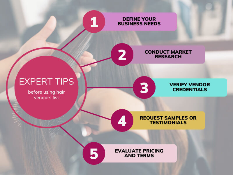 Expert tips before using a hair vendors list