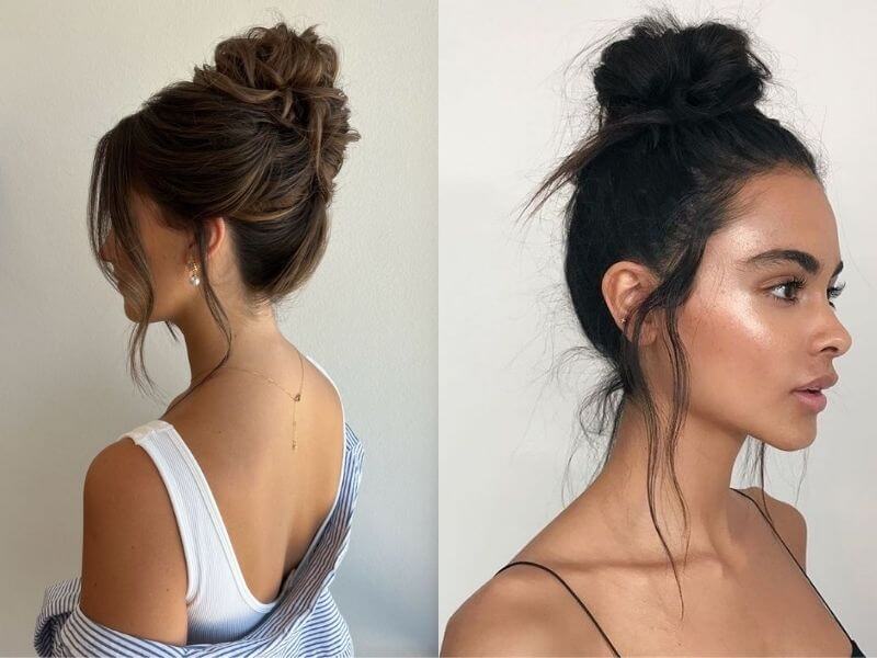 Messy Bun - adding a touch of laid-back elegance to any summer outfit