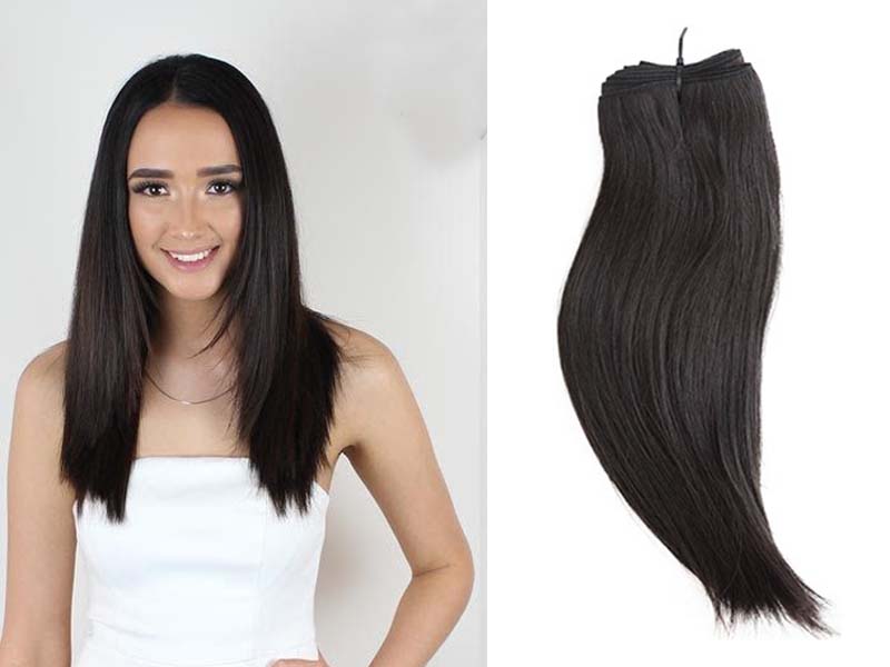 These extensions are designed to be sewn or weaved into your existing hair