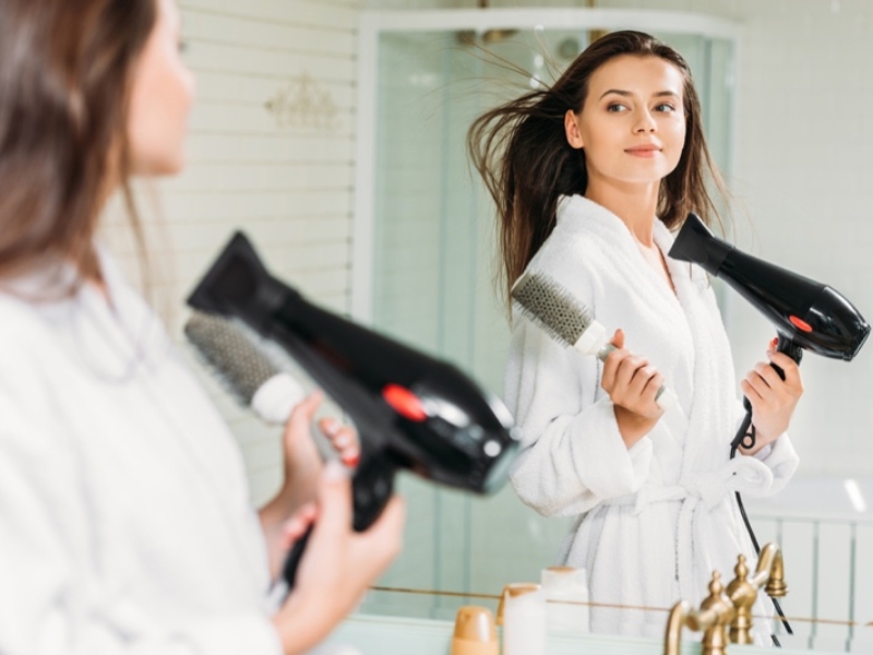 Use a cool dryer after washing your hair