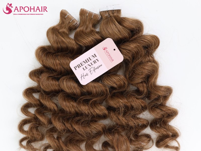 Vietnamese hair can be found in various curl patterns, from loose waves to tight curls