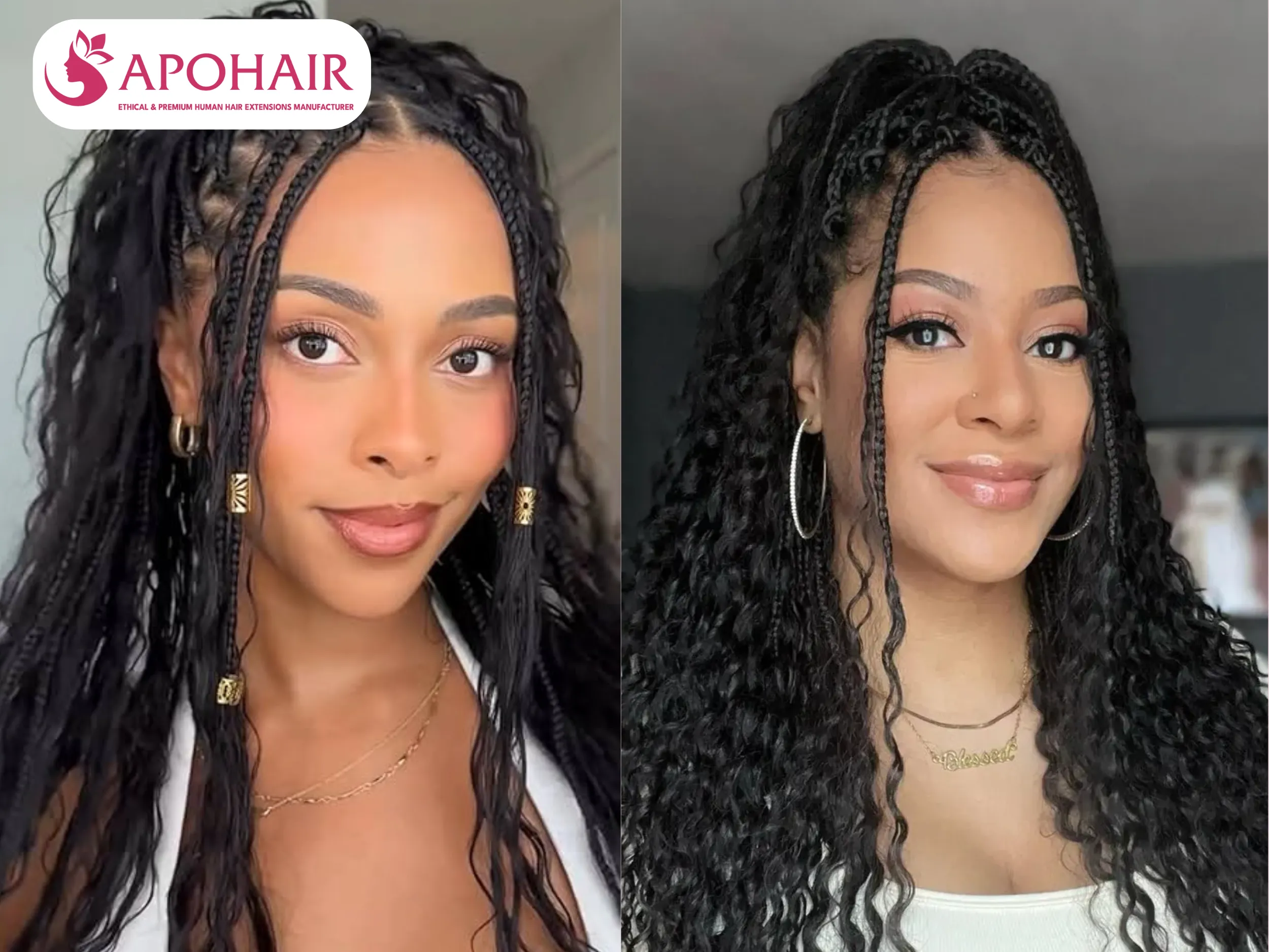 knotless crochet braids