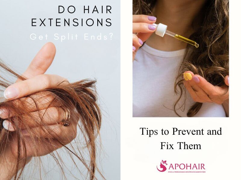 If your hair extensions get split ends, check this blog