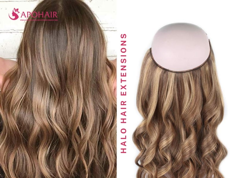 Clip in hair extensions vs halo hotsell