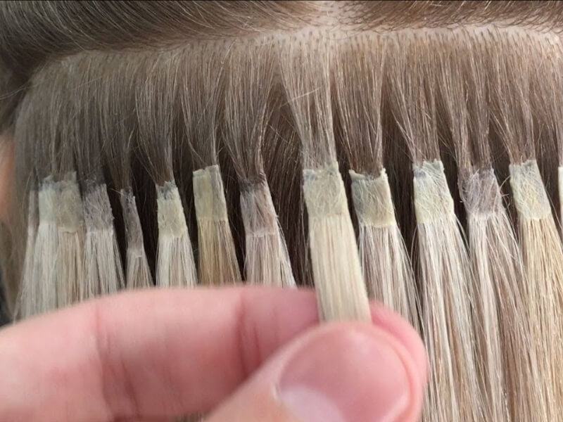 Keratin extensions typically need to be replaced every 3 to 4 months