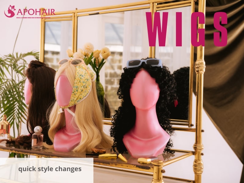 Wigs offer instant transformation and versatility