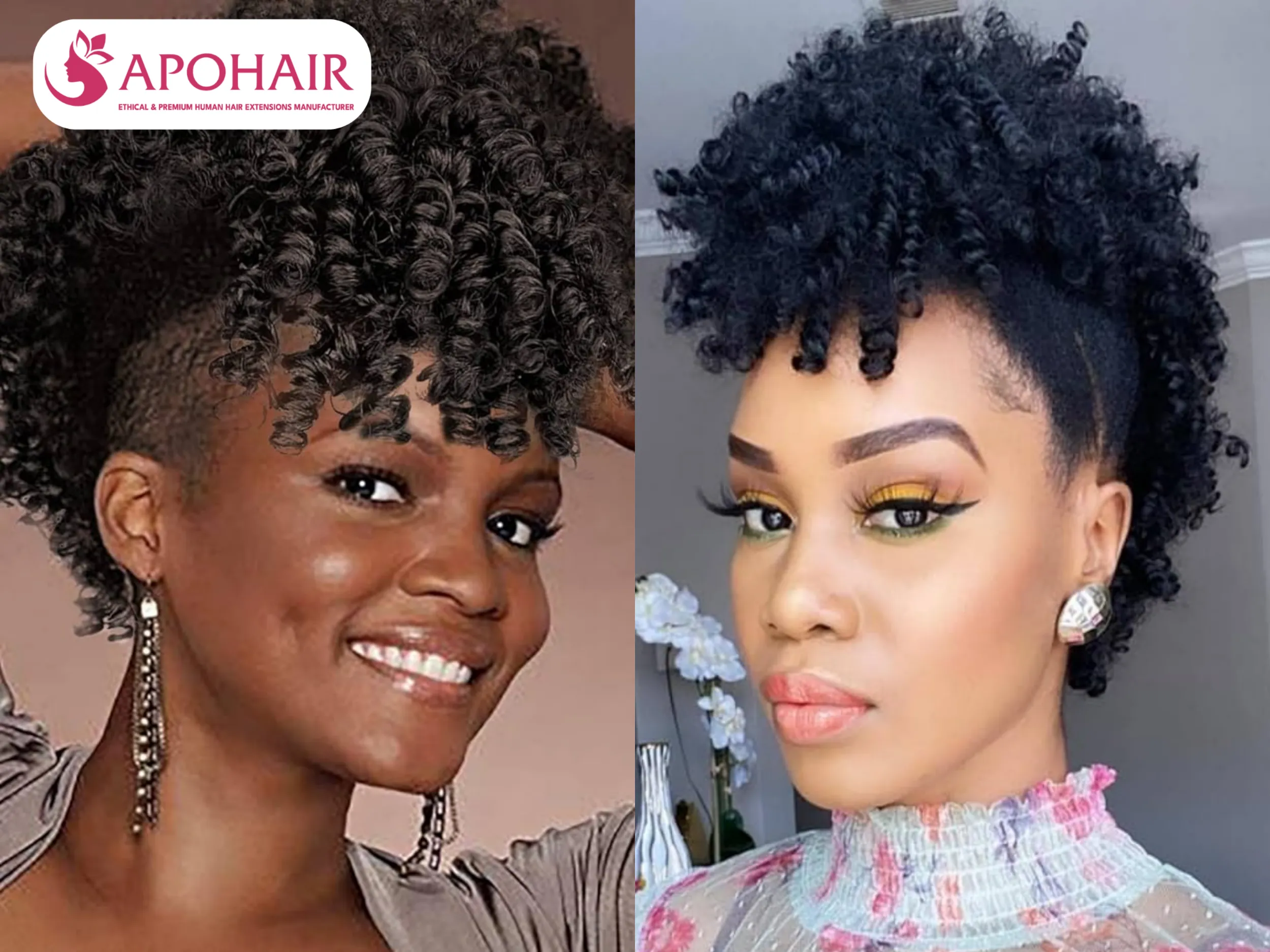 black mohawk full pony