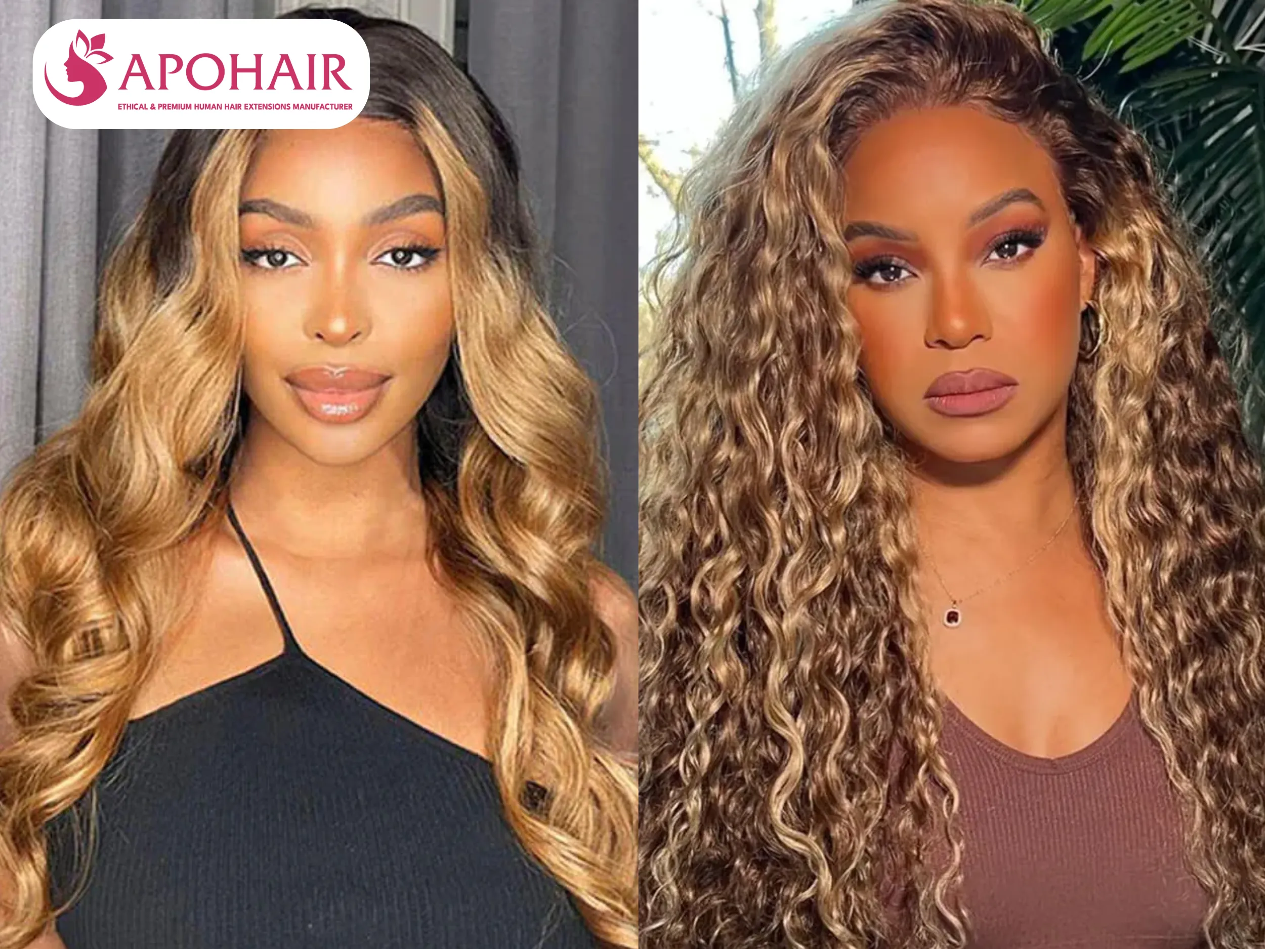 black to blonde ombre waves