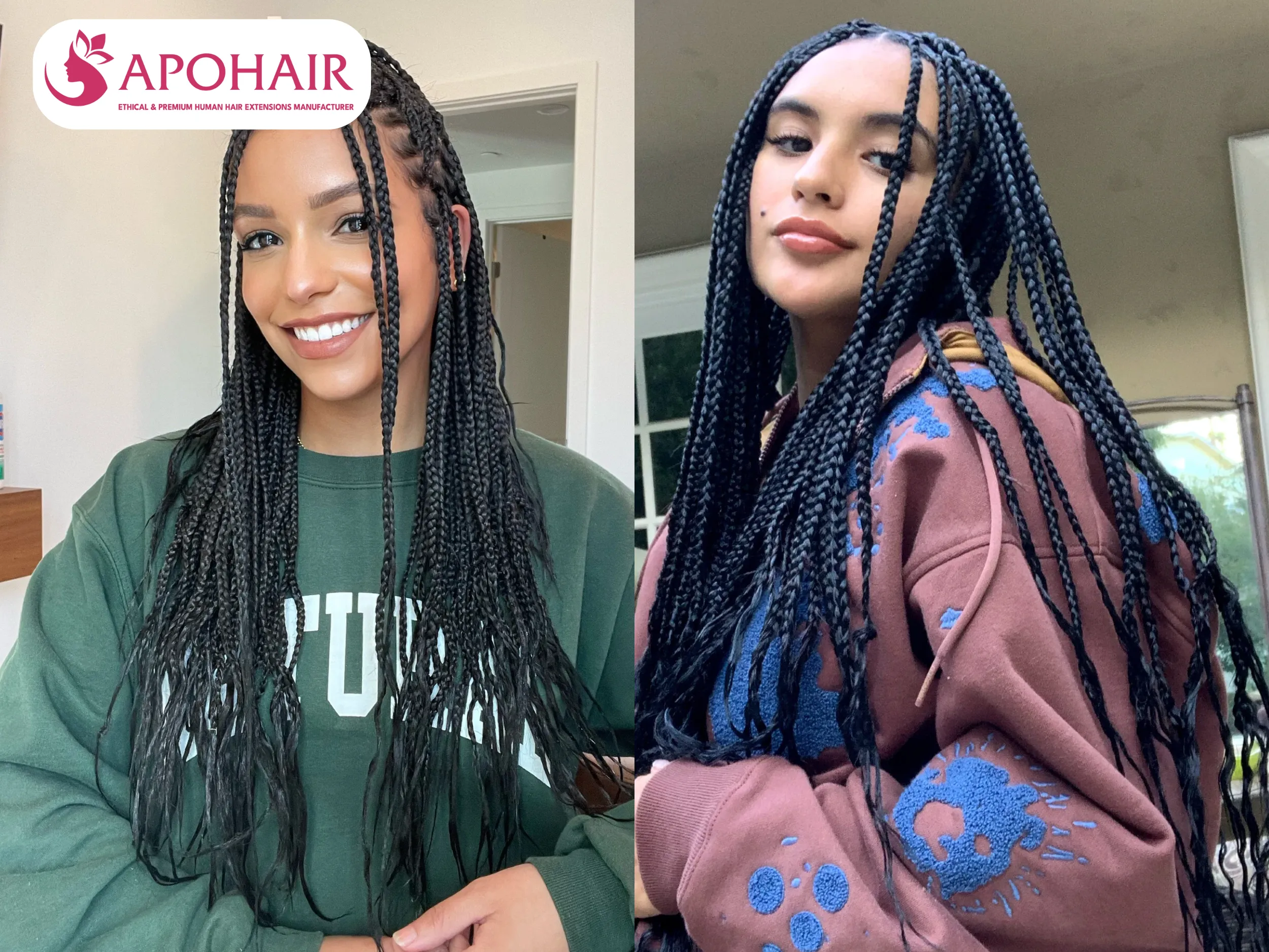 goddess braids with extensions