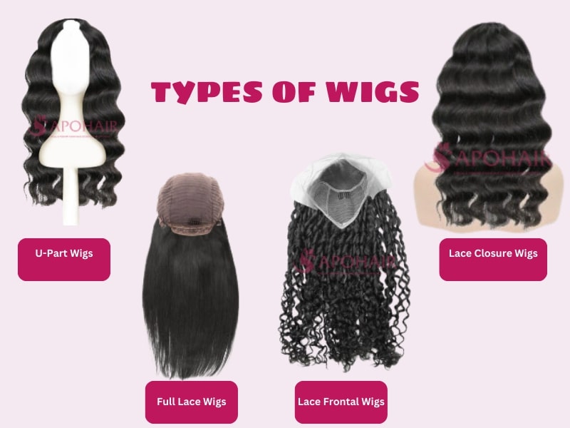 Wide range of wigs