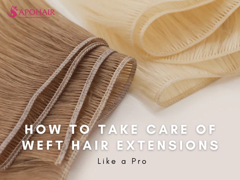 Discover tips for maintaining the beauty of your weft hair extensions