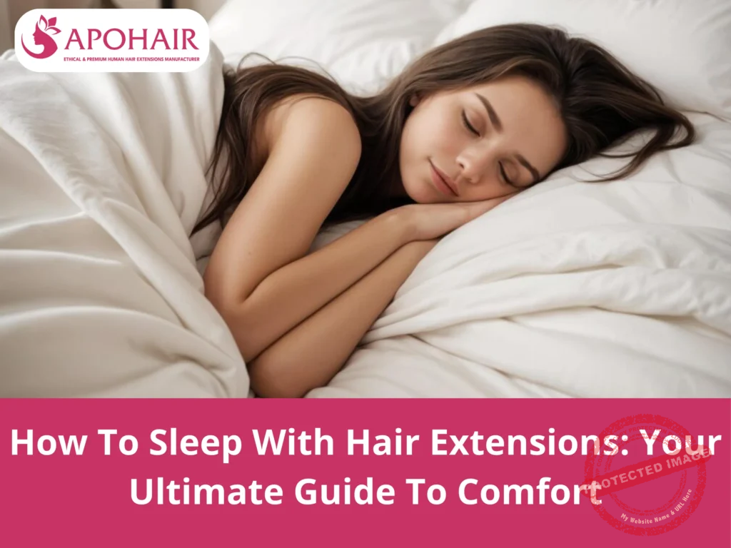 how to sleep with hair extensions