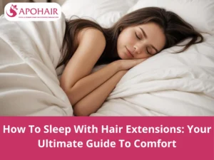 how to sleep with hair extensions