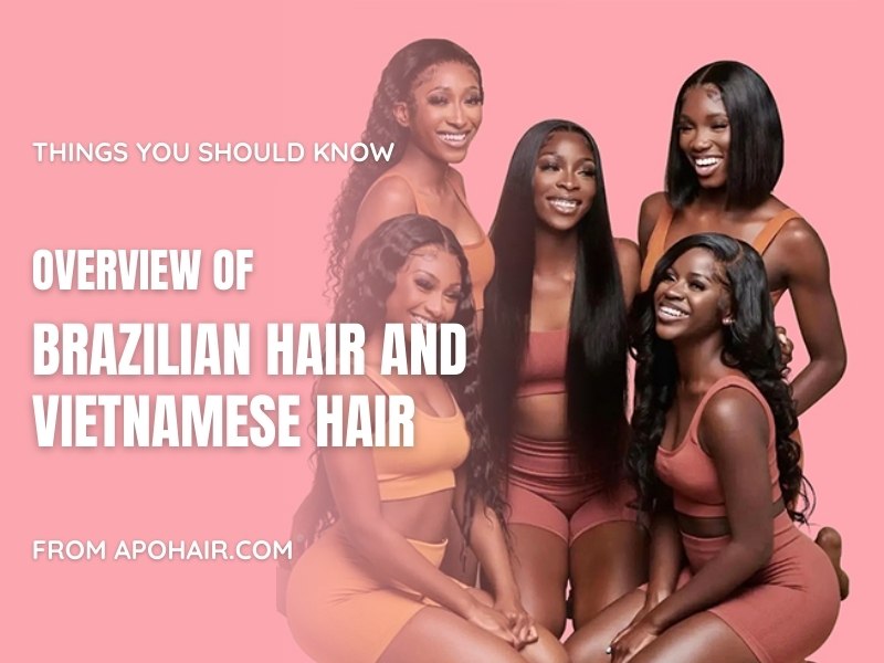 Mark some highlights about Brazilian hair and Vietnamese hair. 