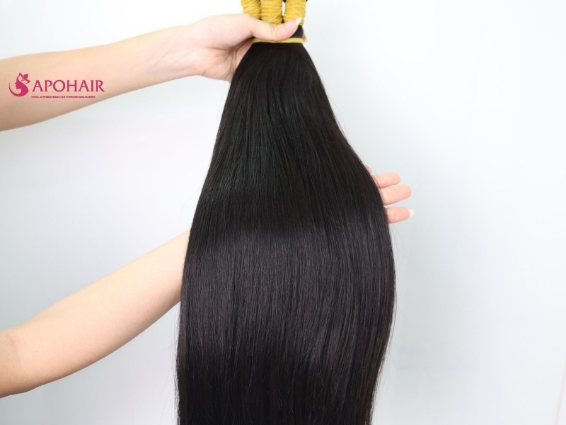 Vietnamese Hair’ texture with soft, smooth, and has a natural shine. 