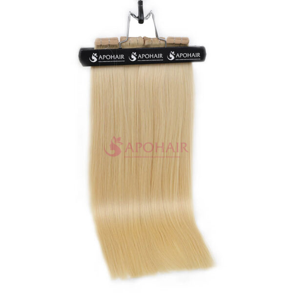 White Blonde Natural Straight Hair Extensions