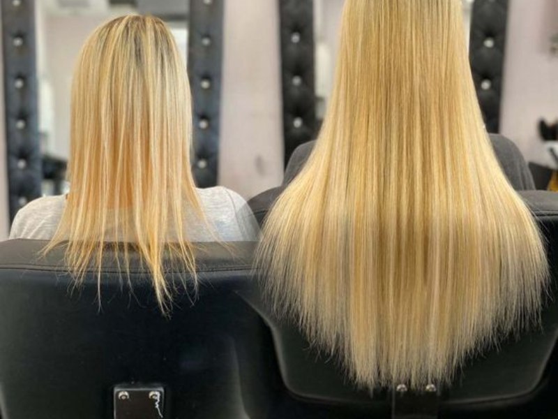 Single drawn hair is ideal for a low-maintenance, casual look