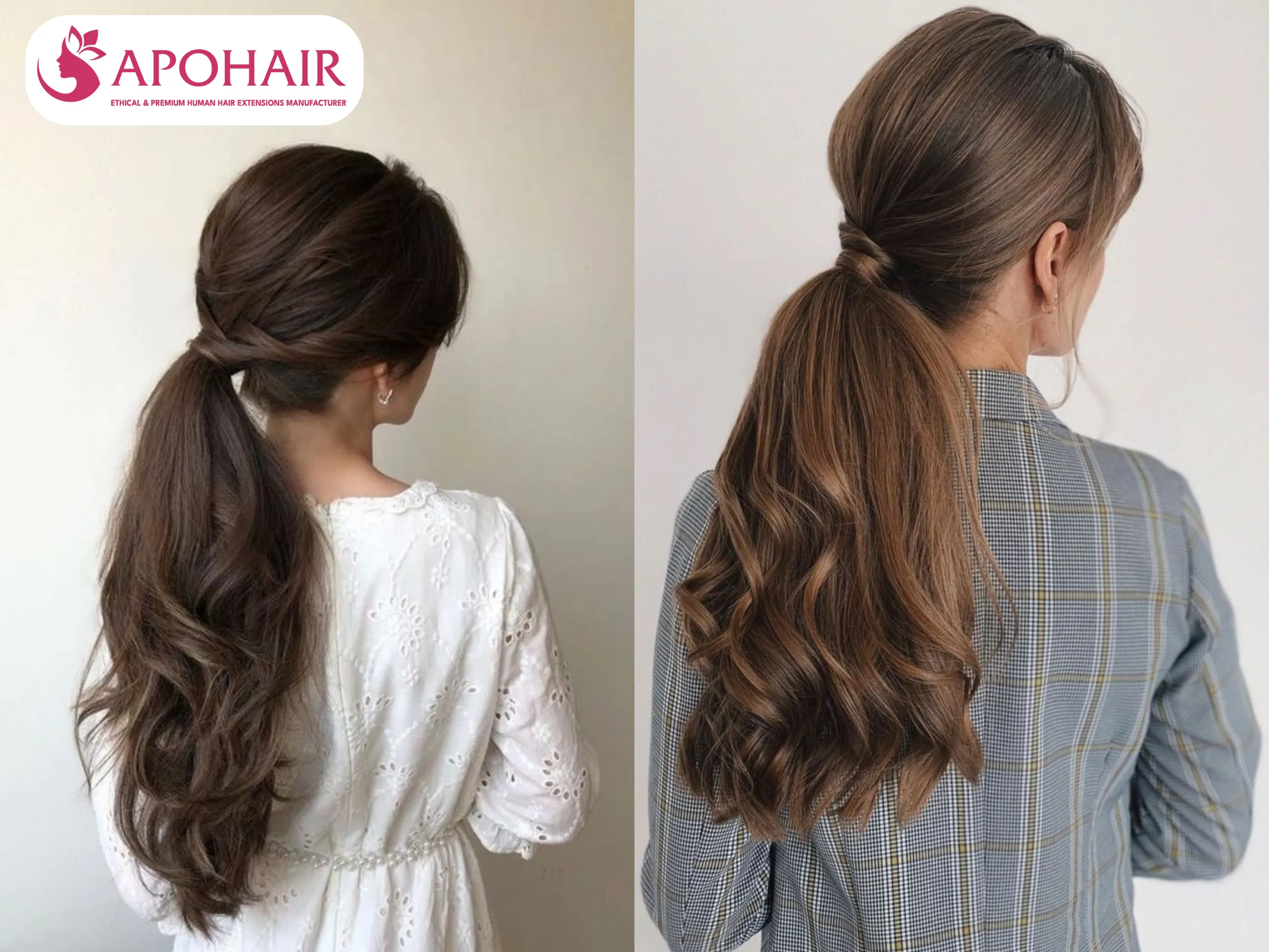 loose low ponytail
