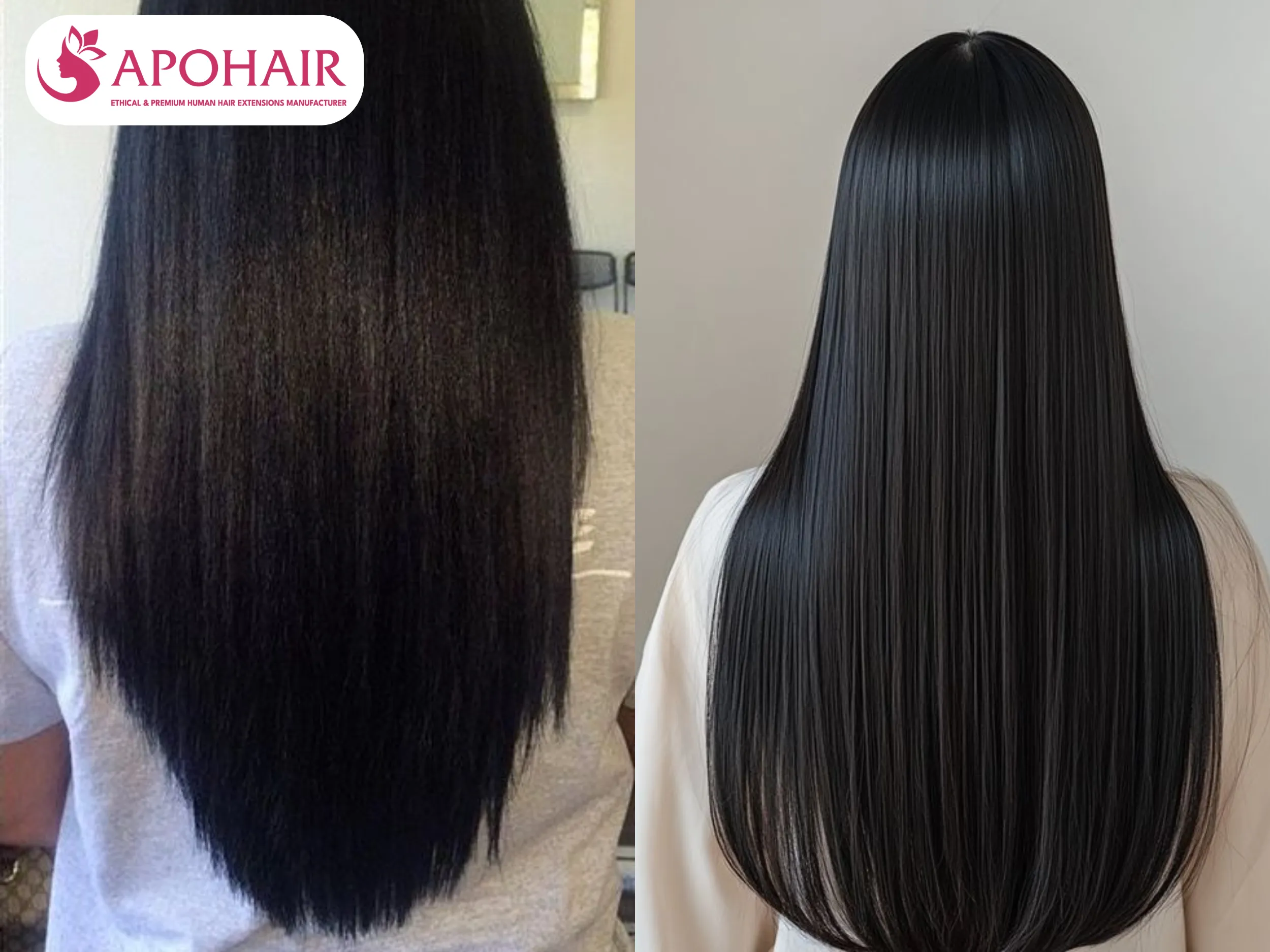 natural straightening hair