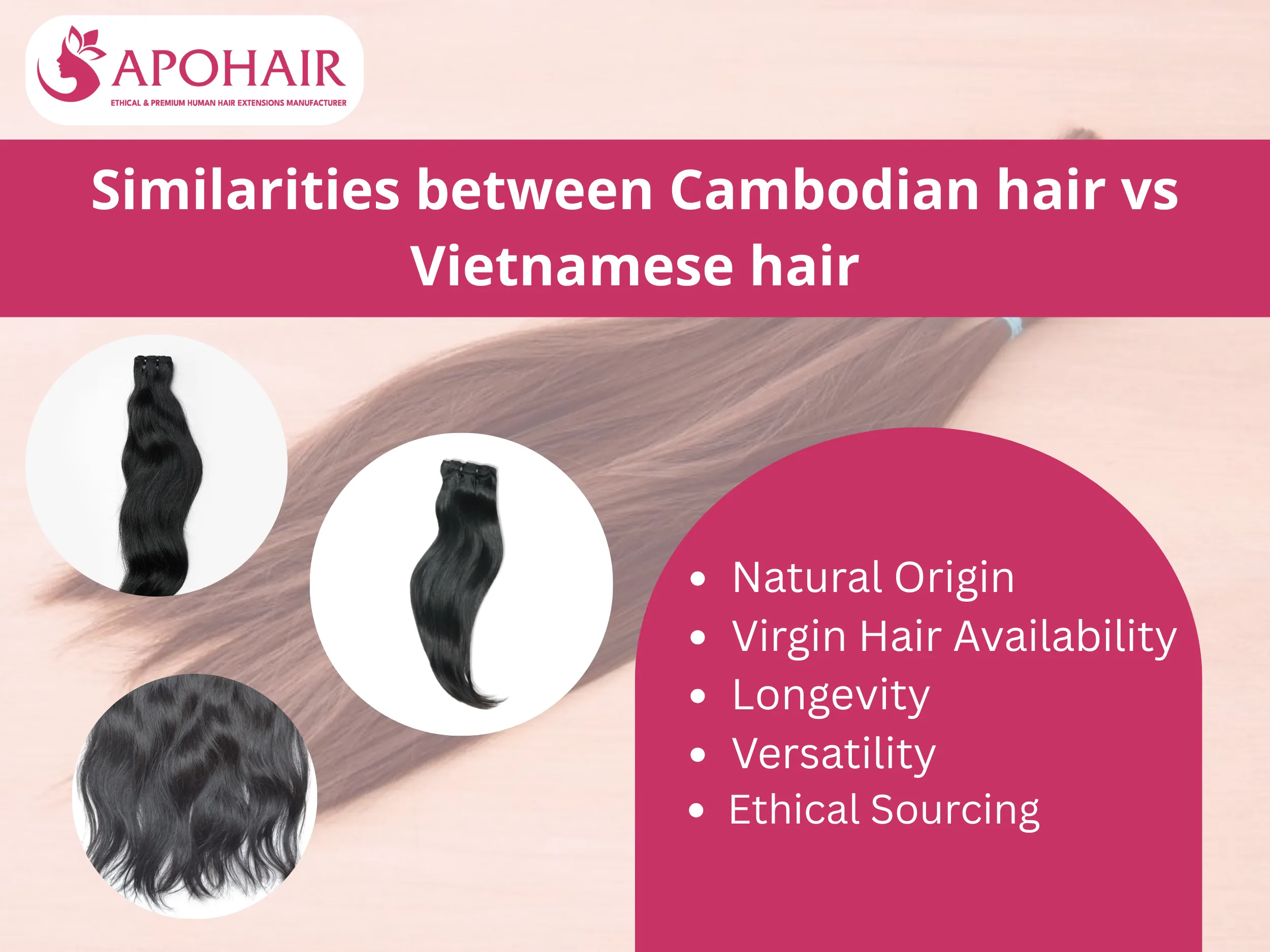 similarities between cambodian hair vs vietnamese hair
