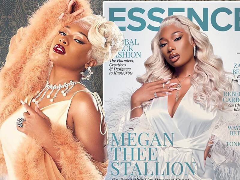 Megan Thee Stallion hairstyles: Blonde waves