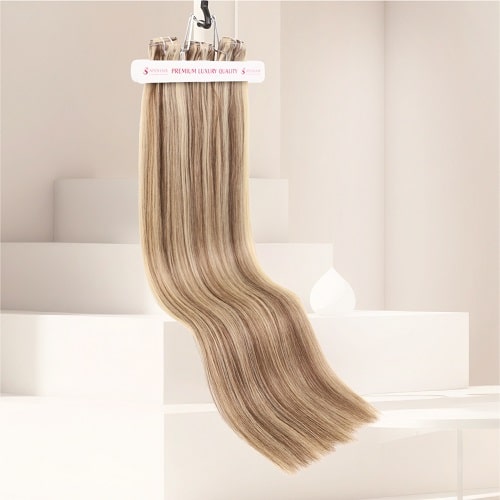 Premium Machine Weft Hair Extensions Cate