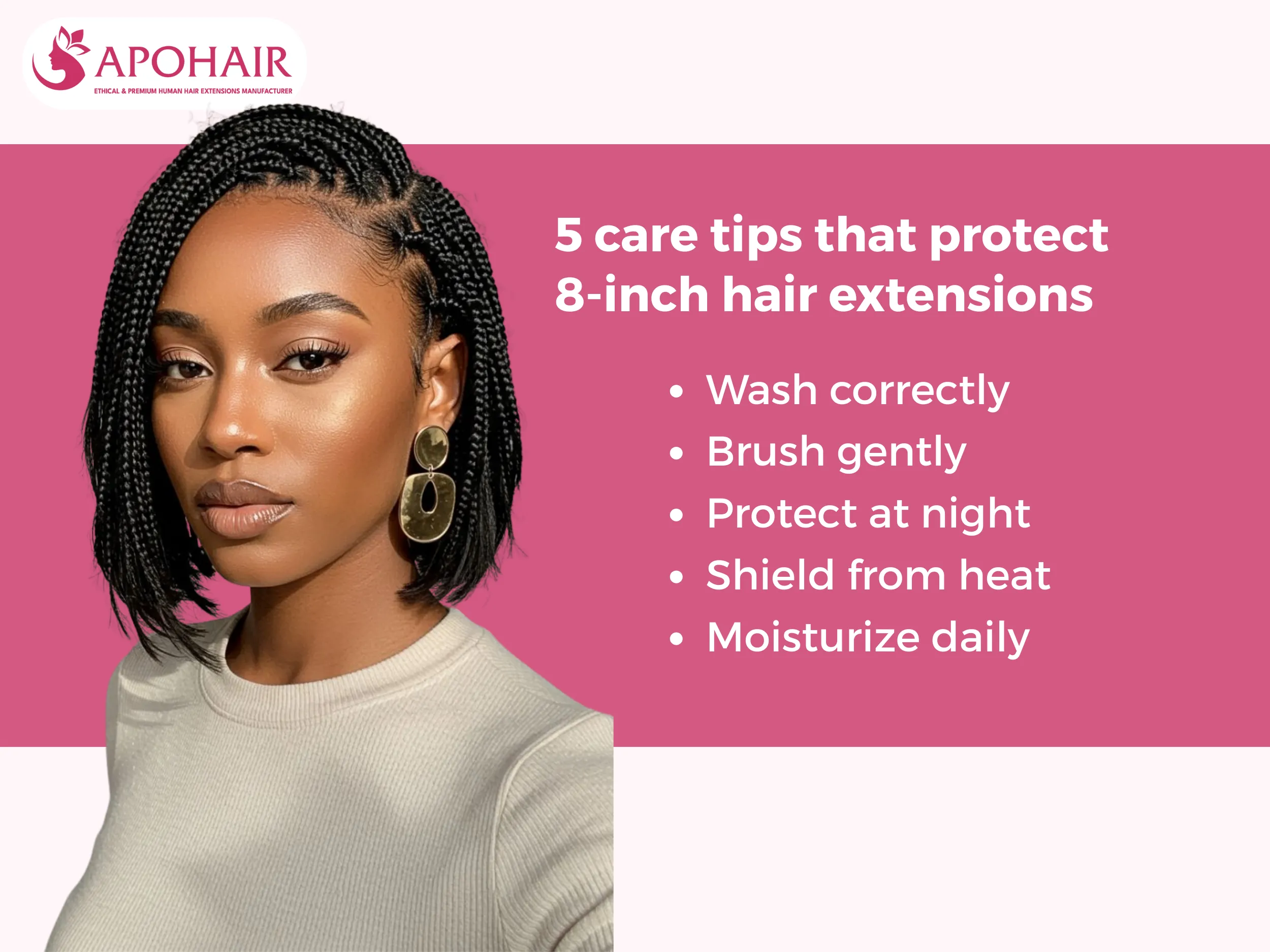 5 care practices keep your 10-inch hair extensions in optimal condition
