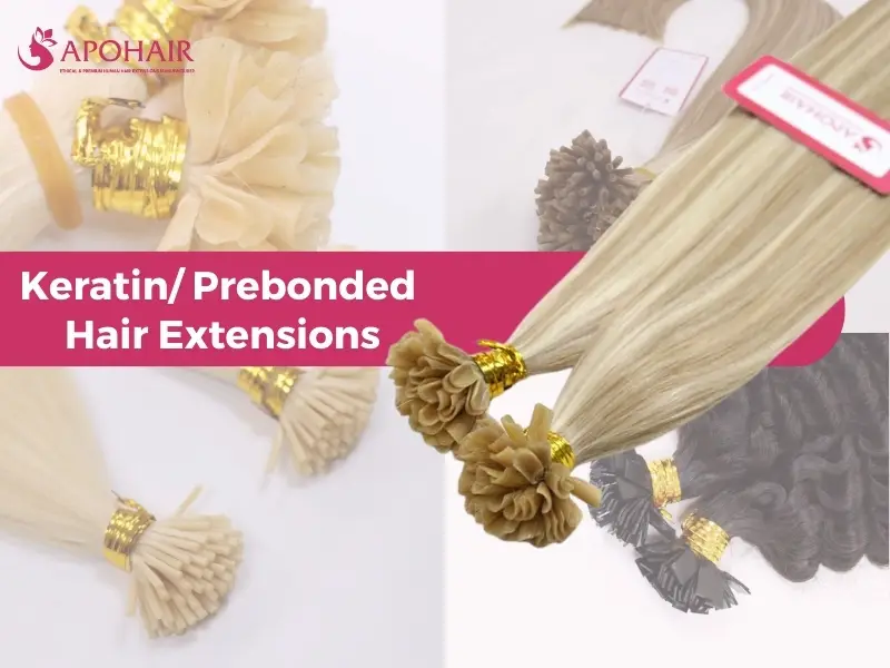 Keratin extensions provide dramatic length with individual strands allowing natural movement