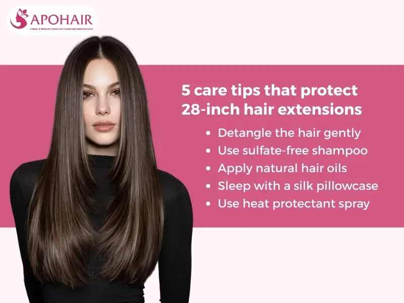 How Do You Take Care of 28 Inch Hair Extensions?