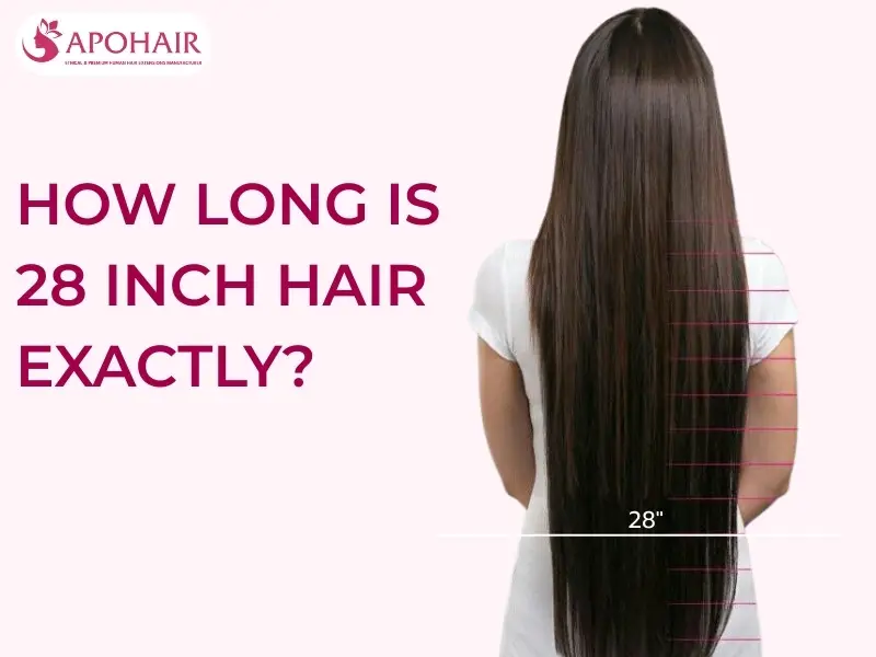28 inch hair measures exactly 71 centimeters from root to tip