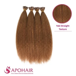 yaki straight double tap tape in hair extensions manufactured by Apohair