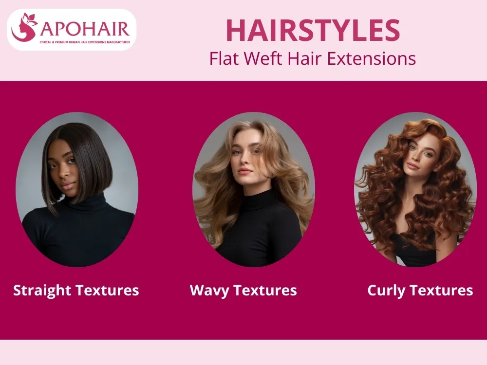 APOHAIR's 12 textures blend seamlessly with any hair type