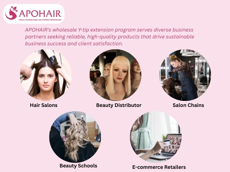 Y-tip Hair Extensions are a premium wholesale solution for salons
