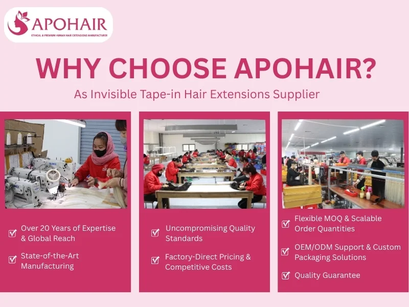 APOHAIR provides high-quality, factory-direct hair extensions