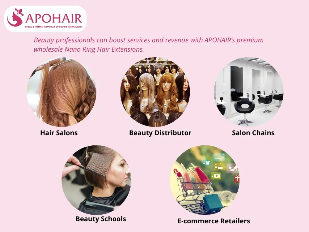 APOHAIR's Nano Ring Hair Extensions are ideal for beauty industry professionals wanting to expand their business