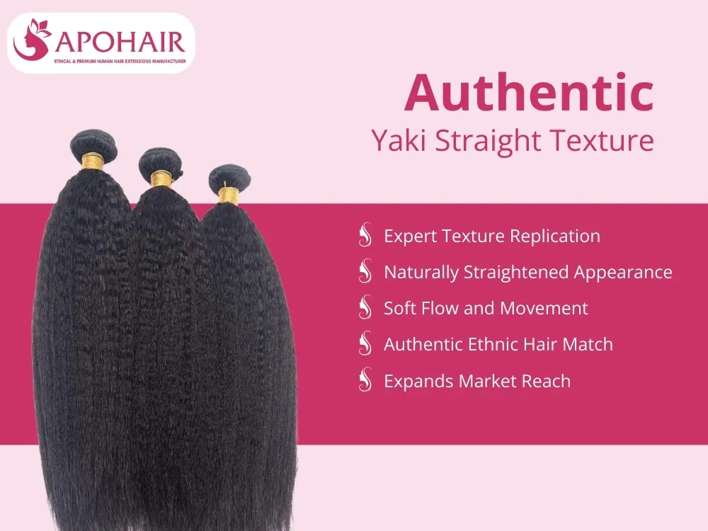 Authentic yaki straight normal texture