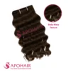 body wavy double layer silky flat weft