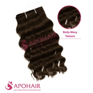 body wavy double layer silky flat weft