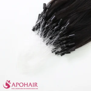 body wavy micro loop close up hair