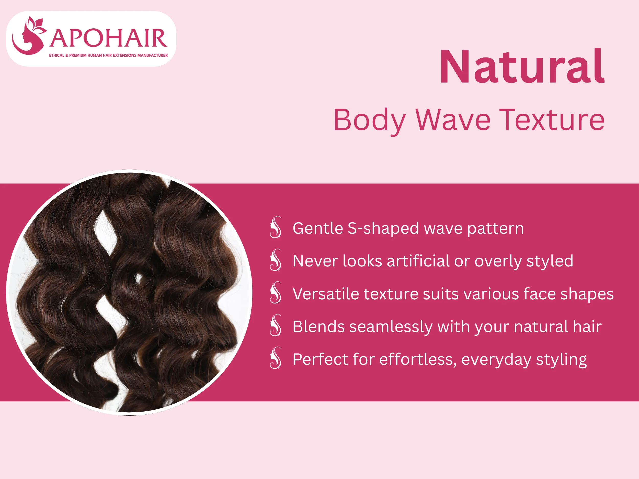 body wavy normal tape-in texture