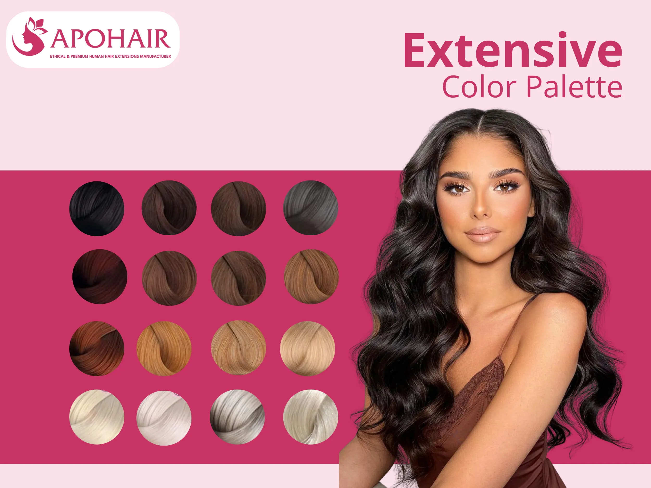 With over 35 natural and fashion colors available, you can serve diverse client demographics