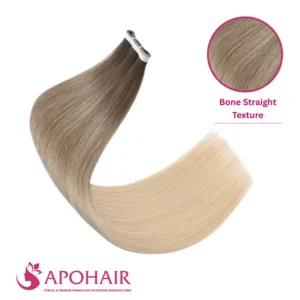 bone straight long tape in