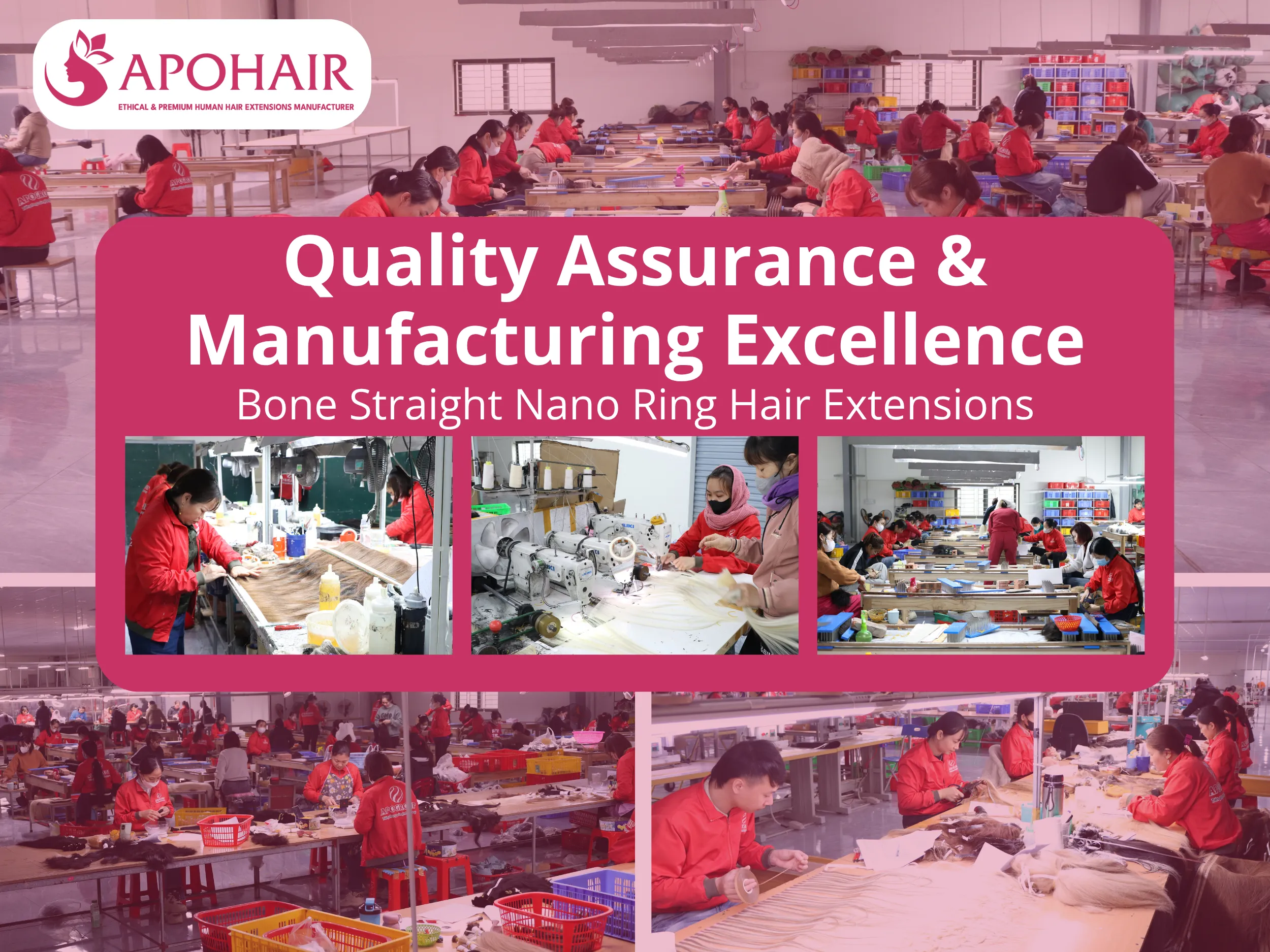 Quality control processes ensure you receive Bone Straight Nano Ring Hair Extensions that meet international standards